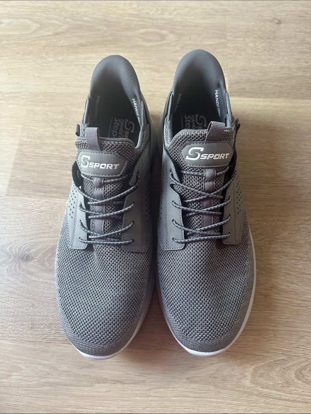 Skechers Men's Gray Mesh Athletic Sneakers
